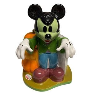 Disney Mickey Mouse Halloween Cookie Jar Canister Frankenstein
